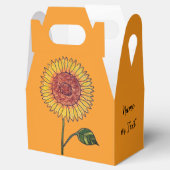 Sonnenblumen Gefallen Box Geschenkschachtel (Geöffnet)