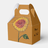 Sonnenblumen Gefallen Box Geschenkschachtel (Rückseite)
