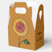 Sonnenblumen Gefallen Box Geschenkschachtel (Geöffnet)