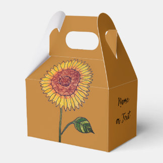 Sonnenblumen Gefallen Box Geschenkschachtel