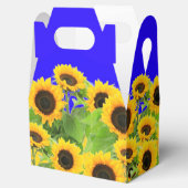 Sonnenblumen Gefallen oder Geschenkboxen Geschenkschachtel (Geöffnet)