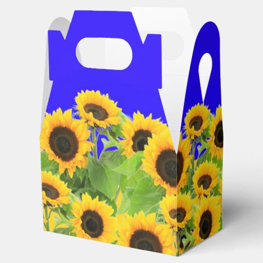 Sonnenblumen Gefallen oder Geschenkboxen Geschenkschachtel (Geöffnet)