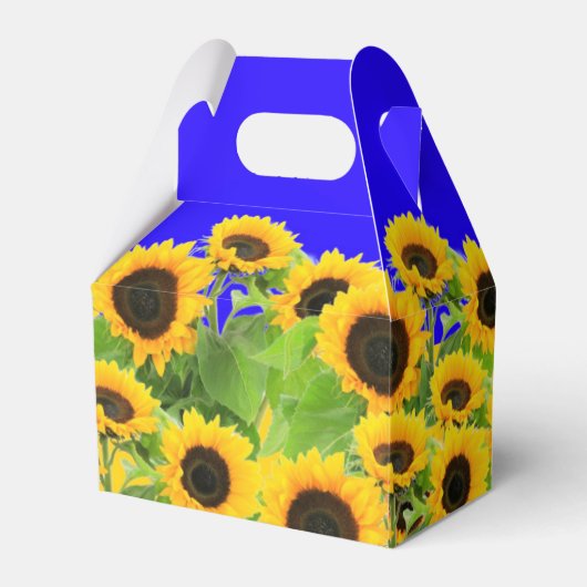 Sonnenblumen Gefallen oder Geschenkboxen Geschenkschachtel (Vorderseite)