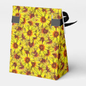 Sonnenblumen Gefälligkeitsbox Geschenkschachtel (Rückseite)