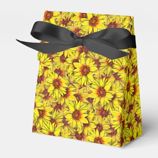 Sonnenblumen Gefälligkeitsbox Geschenkschachtel (Vorderseite)