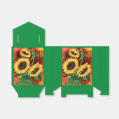 Sonnenblumen Gefälligkeitsboxen Geschenkschachtel (Ungefaltet)
