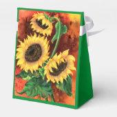 Sonnenblumen Gefälligkeitsboxen Geschenkschachtel (Rückseite)