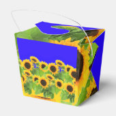 Sonnenblumen Gefälligkeitsboxen Geschenkschachtel (Rückseite)