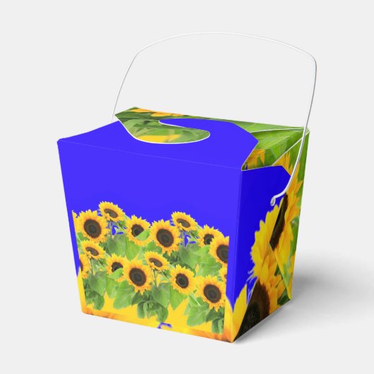 Sonnenblumen Gefälligkeitsboxen Geschenkschachtel (Vorderseite)