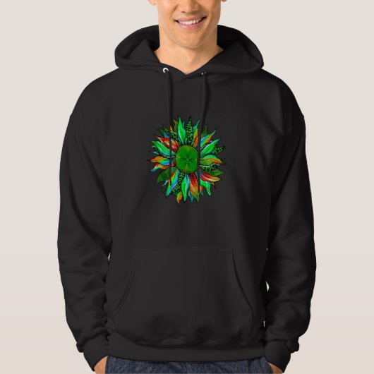 Sonnenblumen Gefärbte Krawatte Liebe Lucky Happy S Hoodie (Vorderseite)