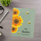 Sonnenblumen Gelbe Bienen Salbei grüner Name Planer