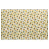 Sonnenblumen // Gelbe Blume Salbei Blätter Stoff (Fat Quarter (45,7 x 55,9 cm))