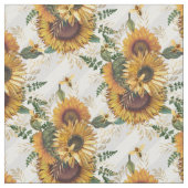 Sonnenblumen Gelbe Bouquet Streifen Wasserfarbe Stoff (Nahaufnahme)