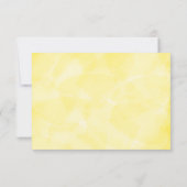 Sonnenblumen, gelbe, dunkelblaue Hochzeitskarte RSVP Karte (Rückseite)