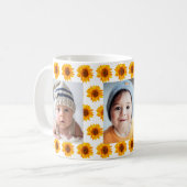 Sonnenblumen Gelbe Fotos Kaffeetasse (Vorderseite Links)