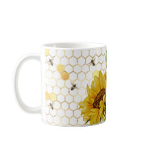 Sonnenblumen Gelbe Honigwabenbienen Gold