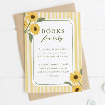 Sonnenblumen & Gelbe Streifen Bücher für Baby