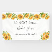 Sonnenblumen Gelbes Brautparty Banner (Horizontal)