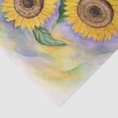 Sonnenblumen Gelbes Dekor Blumenmotive Seidenpapier (Ausschnitt)