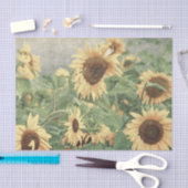 Sonnenblumen Gelbes Dekor Seidenpapier (Handwerk)