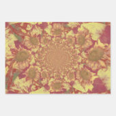 Sonnenblumen Gelbes Dekor Wasserfarben Geschenkpapier Set (Vorderseite 3)