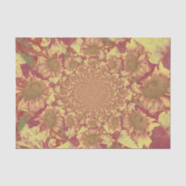 Sonnenblumen Gelbes Dekor Wasserfarben Seidenpapier