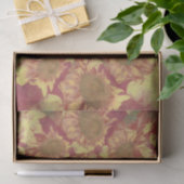 Sonnenblumen Gelbes Dekor Wasserfarben Seidenpapier (Geschenk)