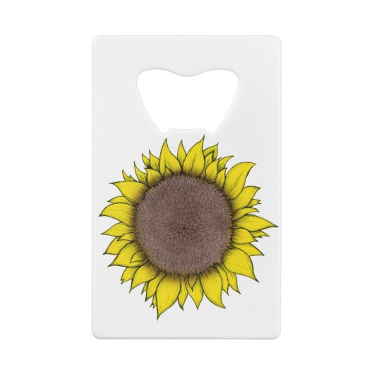 Sonnenblumen Geldbeutel Flaschenöffner (Rückseite)