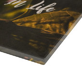 Sonnenblumen genießen Kleinigkeiten Glass Cutting  Schneidebrett (Ecke)