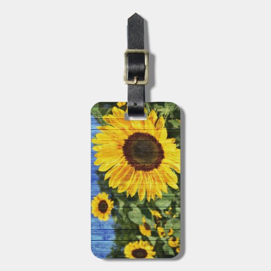 Sonnenblumen Gepäckanhänger (Vorderseite vertikal)