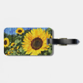 Sonnenblumen Gepäckanhänger (Rückseite horizontal)