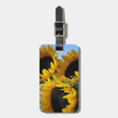 Sonnenblumen Gepäckanhänger (Vorderseite vertikal)