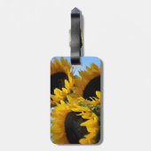 Sonnenblumen Gepäckanhänger (Rückseite vertikal)