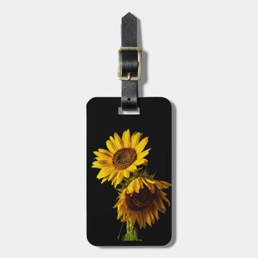 Sonnenblumen  gepäckanhänger (Vorderseite vertikal)
