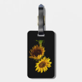 Sonnenblumen  gepäckanhänger (Rückseite vertikal)