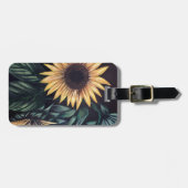 Sonnenblumen Gepäckanhänger (Vorderseite horizontal)