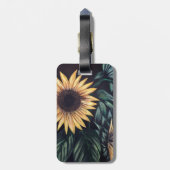 Sonnenblumen Gepäckanhänger (Rückseite vertikal)