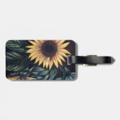 Sonnenblumen Gepäckanhänger (Rückseite horizontal)