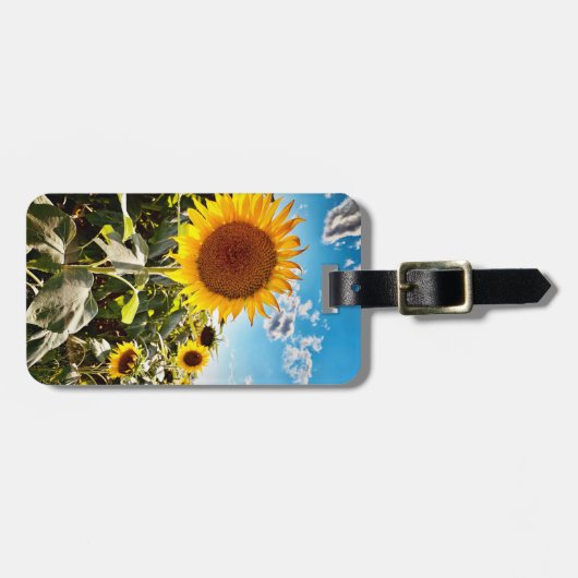 Sonnenblumen Gepäckanhänger (Vorderseite horizontal)