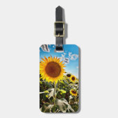 Sonnenblumen Gepäckanhänger (Vorderseite vertikal)