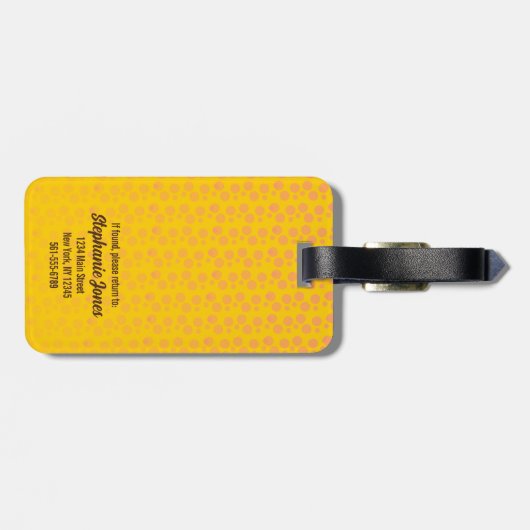 Sonnenblumen Gepäckanhänger (Rückseite horizontal)