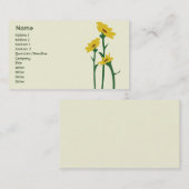 Sonnenblumen - Geschäft Visitenkarte (Vorne/Hinten)