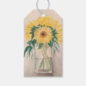 Sonnenblumen Geschenkartikel Geschenkanhänger (Vorderseite)