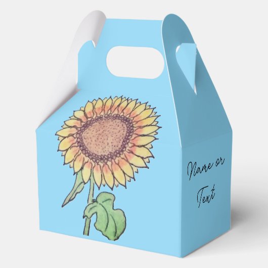 Sonnenblumen-Geschenkbox Geschenkschachtel (Vorderseite)