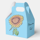 Sonnenblumen-Geschenkbox Geschenkschachtel (Rückseite)