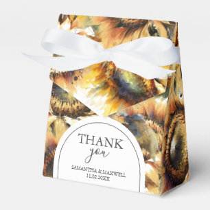 Sonnenblumen Geschenkboxen zur Hochzeit Geschenkschachtel