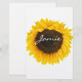 Sonnenblumen Geschenke Briefpapier (Vorne/Hinten)