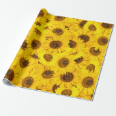 Sonnenblumen Geschenkpapier (Ungerollt)