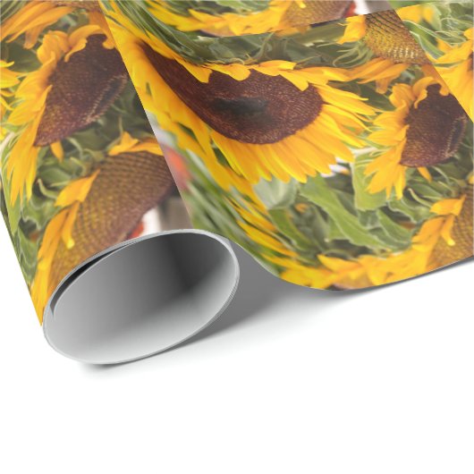 Sonnenblumen! Geschenkpapier (Rolleneckpunkt)