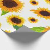 Sonnenblumen Geschenkpapier (Ecke)